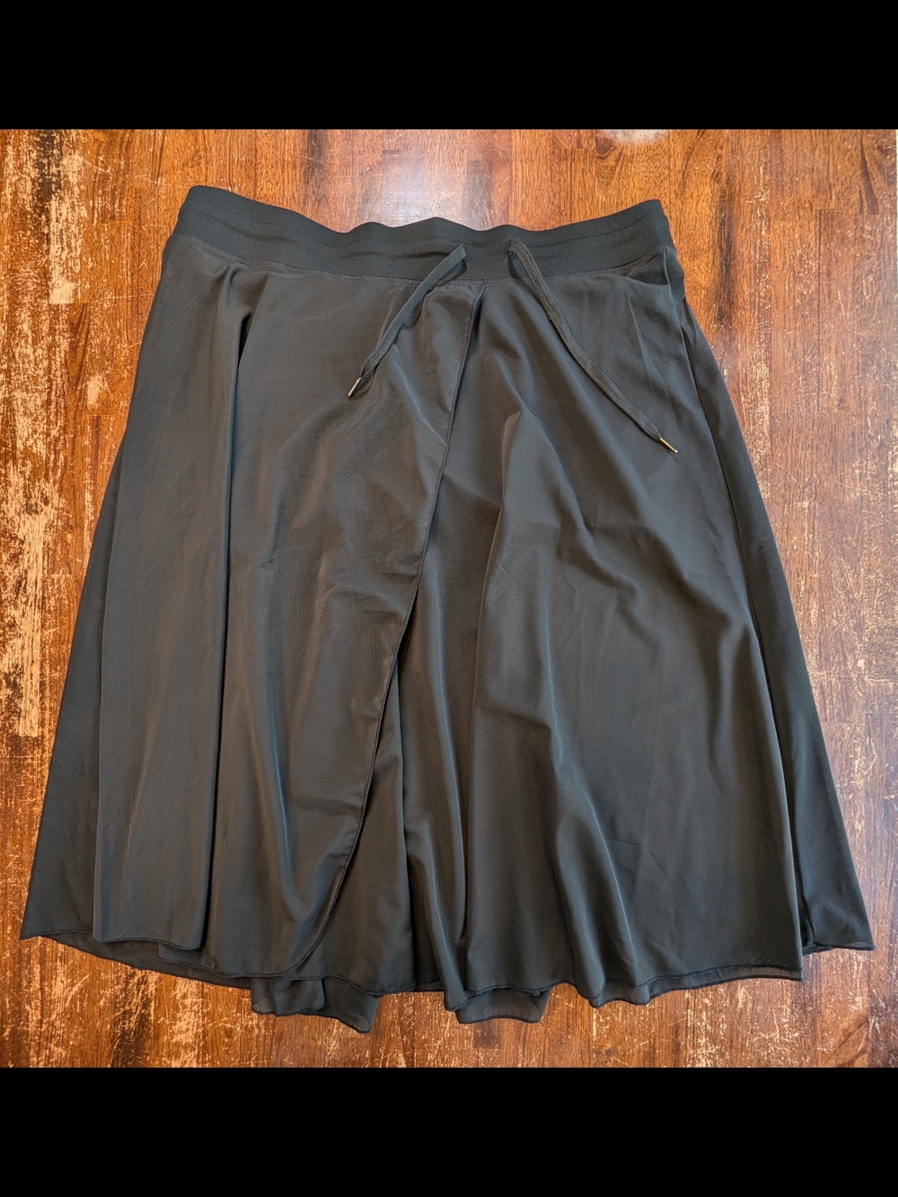Halara Mesh Layered Skirt w Shorts Womens 2XL Black Flowy Casual NWT